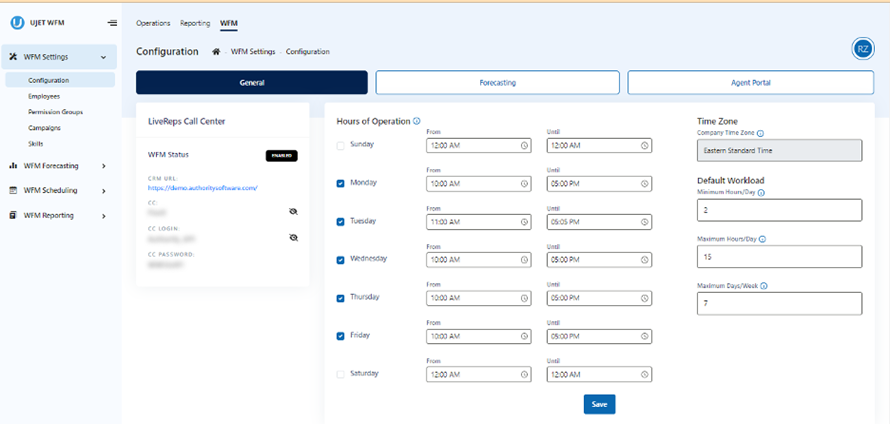 UJET Workforce Management (WFM)