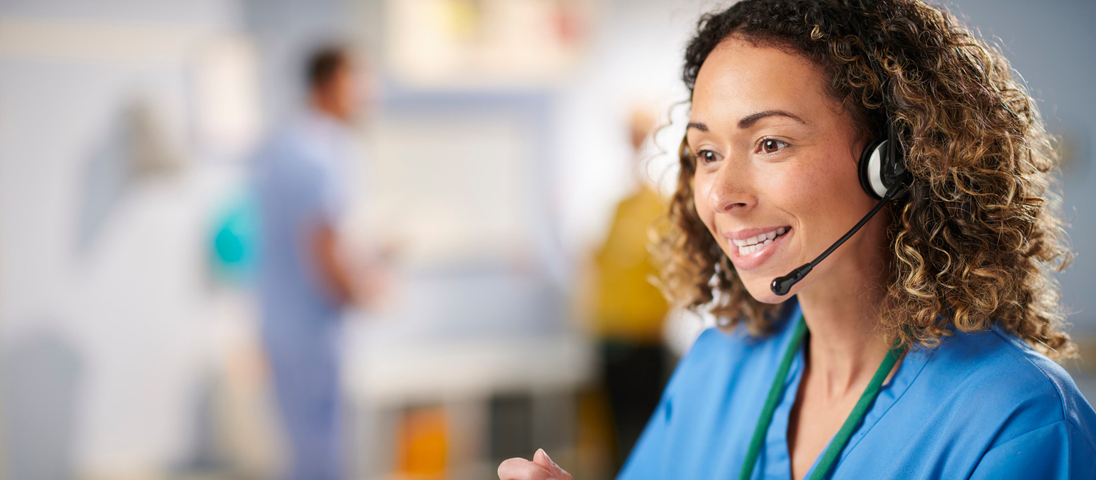medical contact center operator