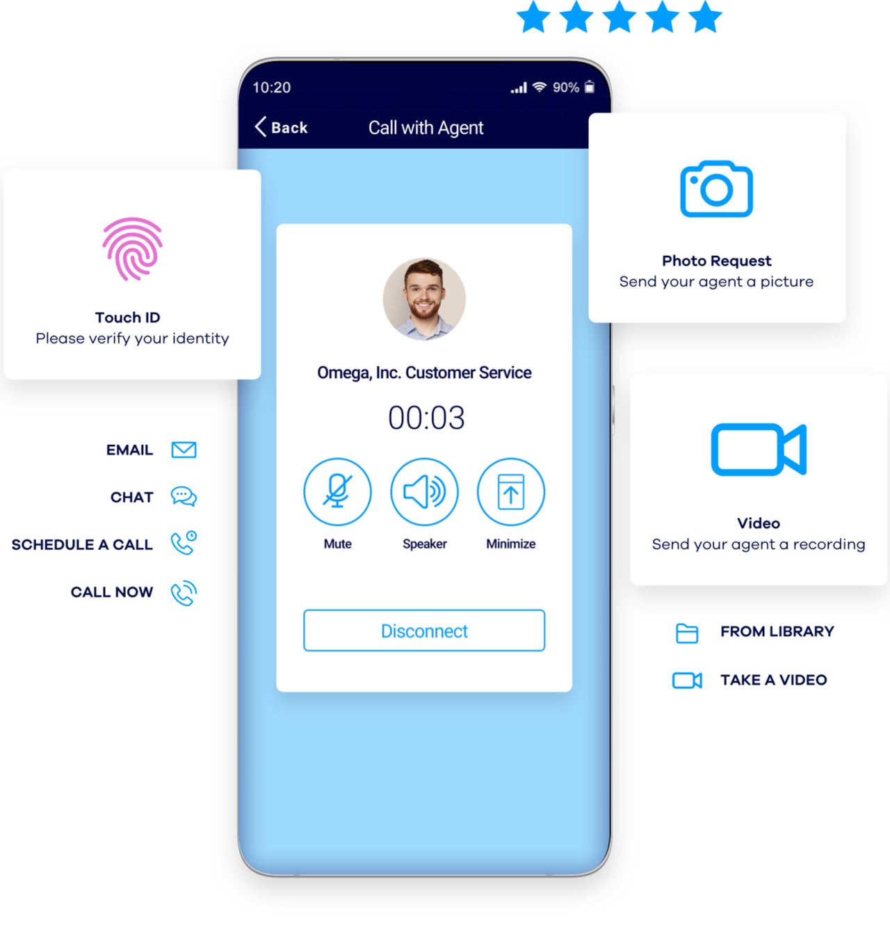 Illustration customer service interface