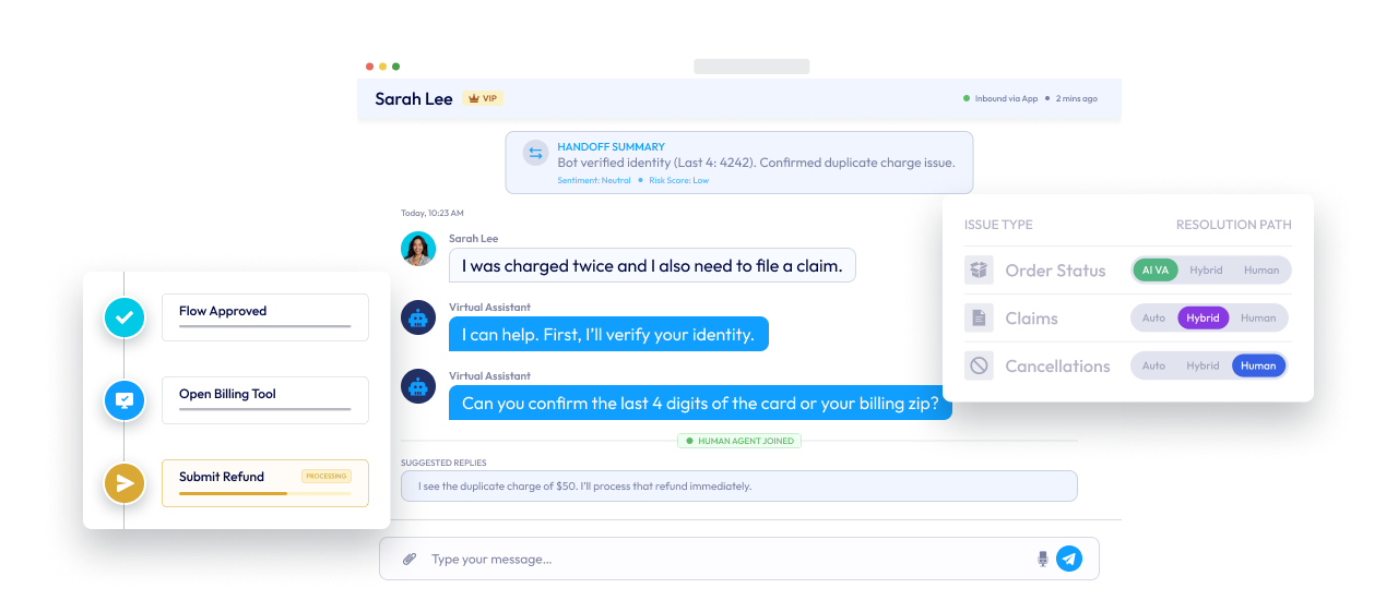 Ujet AXO App Interface