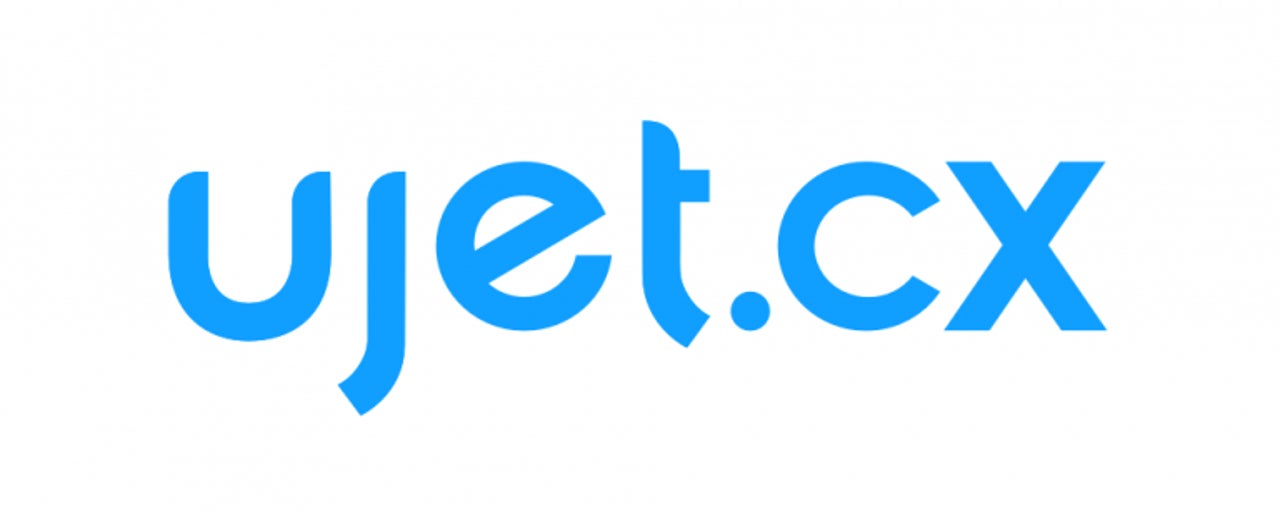 blue UJET logo on white background